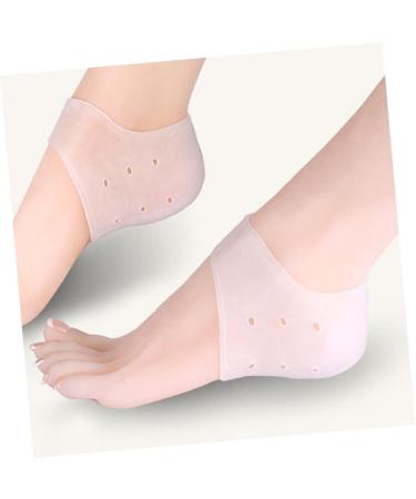 1 Pair Socks for Heel Pain Kids Plasters Plantar Insoles Baby Silicone Shower Brush Gel Heel Sleeves Support Colorful Hair Chain Cracked White Silicone Gel Moisturizing medium - Buy Online on GoSupps.com