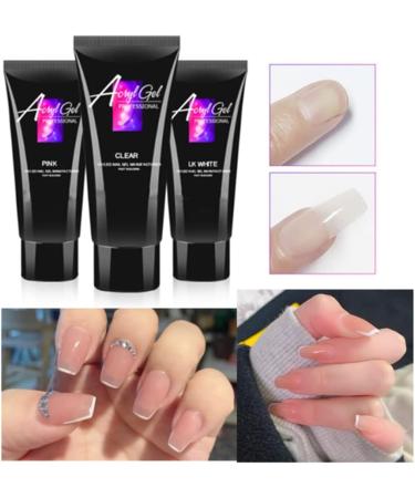 Builder Gel For Nails 30ml Professional Poly Nails Gel Extension Gel Nail Enhancement Manicure Easy DIY at Home (Clear) - Buy Online on GoSupps.com