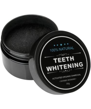 Organic Charcoal Teeth Whitening Powder for Bad Breath and Yellow Teeth - Buy Online on GoSupps.com