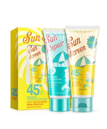 Moisturizing Sunscreen (SPF50+ PA++++) Lightweight Face Moisturizer Sunscreen SPF 50 Face Sunscreen