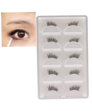Buy 5 Pairs Handmade Fake Eyelashes - Natural Effect & Soft Reusable Half Extensions | Beauty Makeup Supplies - International Shipping Available - Buy Online on GoSupps.com