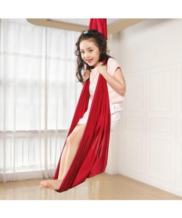 Stretchy Sensory Full Body Socks & Yoga Towel for Autism | Red 280x150cm | Stress Reduction Accessories - Buy Online on GoSupps.com