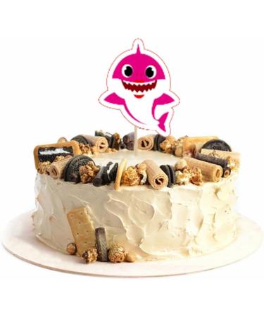 24 Pieces Shark Baby Cake Topper Decorations Used for Family Baby Showers and Birthday Party Decorations Shark Themed Party. - Buy Online on GoSupps.com