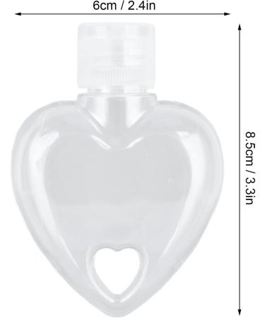 MUNEFE 2 Set Travel Bottle Travel Squeeze Bottle Plastic Liquid Bottle for Cosmetics Liquid Soap Portable Toiletries(Heart) - Buy Online on GoSupps.com