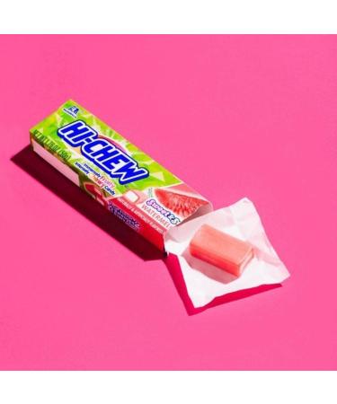 HI-CHEW Watermelon Candy - 15 Soft & Chewy Taffy Sticks | Juicy Fruit Flavor | International Shipping Available - Buy Online on GoSupps.com