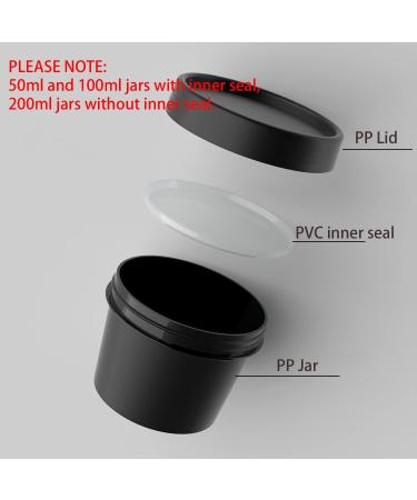 empty jars with lids cosmetic jar B0CKBRDC1B12 PC Empty 50ml Pink Facial Mask Wide Mouth Plastic Jars 50g Leakproof Cosmetic Pot Container with Lids with 6 PC Spatula (Color : Roze Size : 100ml) (C - Buy Online on GoSupps.com