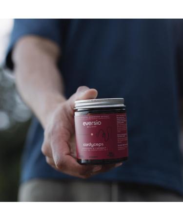 Eversio Wellness Energize Now Organic Cordyceps Mushroom Supplement - 8:1 Cordyceps Militaris Extract in 60 Vegan Capsules (500mg) - 25% Verified Beta-D-Glucans! - Buy Online on GoSupps.com