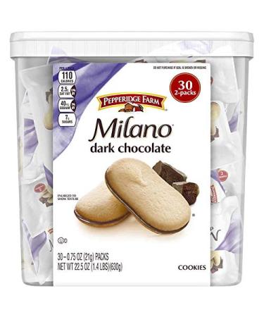 Pepperidge Farm Dark Chocolate Milano Cookies 22.5 oz - 30-count x 2 Packs - Buy Online on GoSupps.com