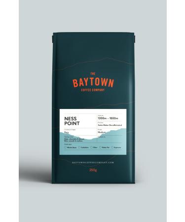 The Baytown Coffee Company Baytown Ness Point Beans caffeine 250 g Medium Roasted Single Origin from Peru a Swiss waterprocessed decaffeinated