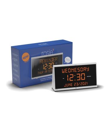 Reminder Rosie Talking Clock, Personalized Reminders, 25 Messages, Voice Activated, Digital Clock, Audible from 100ft, Perfect for Tasks & Reminders, Seniors Favorite Clock, Easy to Use (Rosie 2)