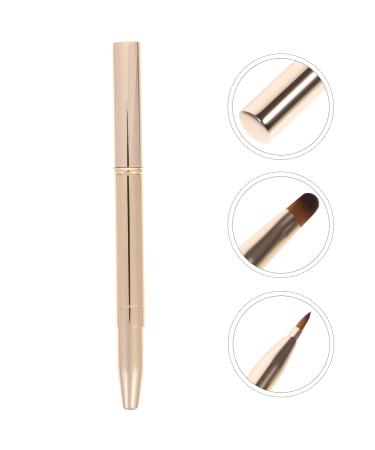 Double Ended Lipstick Brush - Premium Lip Makeup Tool | Lip Balm & Lip Mask Applicator | Golden Cosmetic Brush for Flawless Lips | Enhance Your Beauty Routine - Buy Online on GoSupps.com
