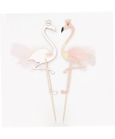 6pcs Birthday Cake Topper Cake Insert Decoration Happy Birthday Topper Hawaiian Cakes Toppers Flamingo Candles Cupcake Ornament Fruitcake Flash Powder Banquet Cute Pink Pink 6pcs - Buy Online on GoSupps.com