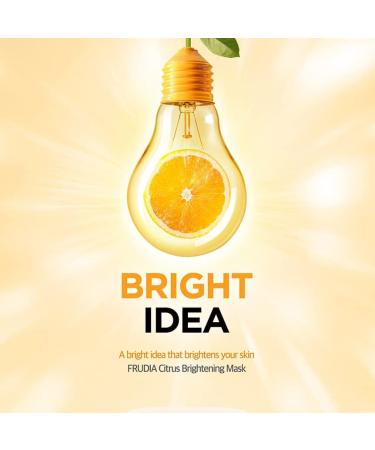 FRUDIA Citrus Mask Sheet Whitening facial mask Jeju mandarin extract contains vitamin C - Buy Online on GoSupps.com