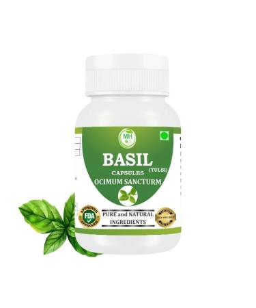 Morsan Basil Capsules | Holy Basil (Tulsi) Supplement | Natural Herbal Formula | Vegan & Gluten-Free | Non-GMO | Ayurvedic Wellness Support | 60 Veg Capsules | Made in India 1