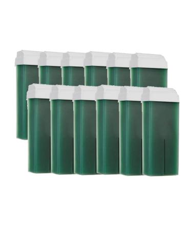 Purewax | 12 wax cartridges for hair removal with strips | Roll on 100 ml | Professional | Legs | Armpits | Arms | Body ..