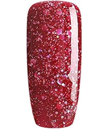 Bluesky Gel Nail Polish Merlot Red Blz12 Dark Glitter Merlot Red Long Lasting Chip Resistant 10 ml (Requires Drying Under UV LED Lamp) - Buy Online on GoSupps.com