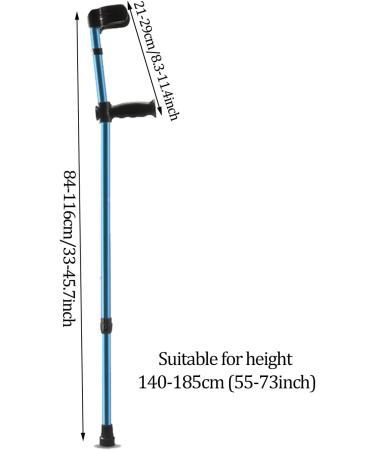 Crutches Adult Medical Forearm Lightweight Folding Walking Adjustable Orthopedic Aluminum Mobile Auxiliary 1 Pair Independence - Buy Online on GoSupps.com