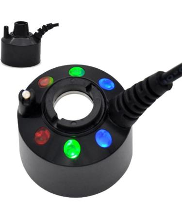 Pond Fog Atomizer Mist Maker with LED Lights - Garden Pond Aquarium Air Humidifier - 400mL/H - Safe Operation(12 HEAD BLACK) - Buy Online on GoSupps.com
