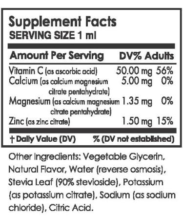 Buy Pure Inventions Antioxidant Vitamin C + Electrolytes - Black Cherry Water Infusion Drops - Sugar-Free Zero Calories 30 Servings - Buy Online on GoSupps.com
