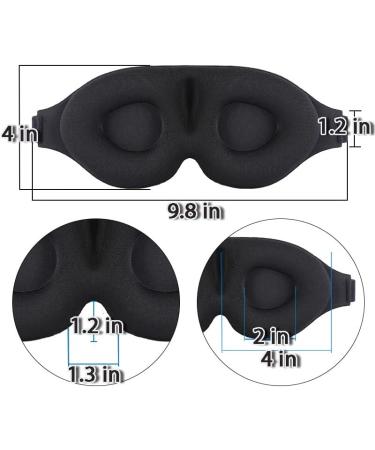 Adjustable Eye Mask for Lash Extensions - 3D Sleeping Mask with Ear Plugs for Women and Men - Ideal for Nap, Travel, and Night Use - Buy Online on GoSupps.com
