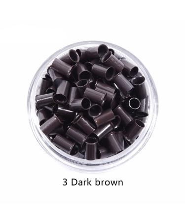 1000pcs Dark Brown Copper Tubes Micro Rings for I-Tip Hair Extensions - Buy Online on GoSupps.com