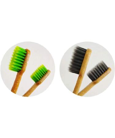 Buy Biodegradable Manual Toothbrushes - Eco-Friendly Sensitive Gums 6-Piece Travel Set - Unisex Bathroom Essential - Buy Online on GoSupps.com