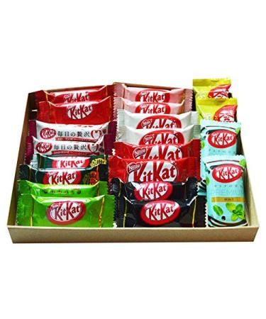 Kit Kat chocolate special Japanese Dagashi Box 20 pieces w/ AKIBA KING Sticker