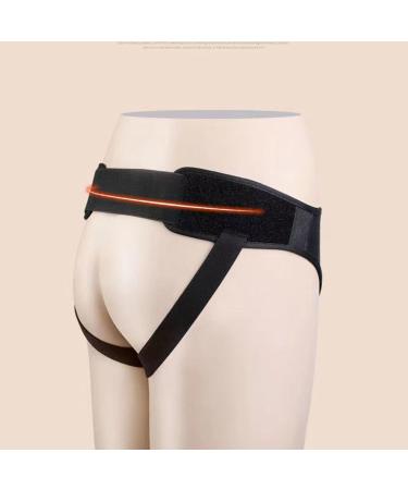 Adjustable Compression Hernia Support Band - Reduces Pain with Elastic Waistband Soft Foam & Breathable Material | Long-Term Comfort - Size L Black - Buy Online on GoSupps.com