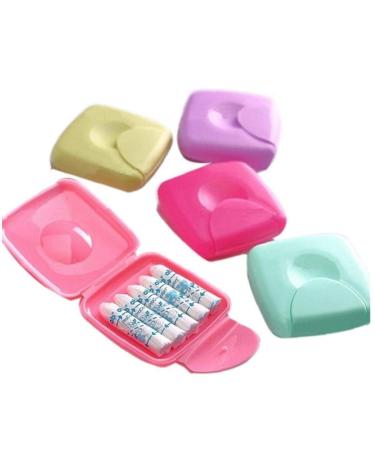 Zonfer 1PC tampons storage container light travel in the free moving women tampons storage container holders (random color)