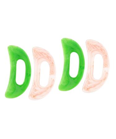 FRCOLOR 4 Pcs Gua Sha Massage Tablets Remover Body Massager Hand Tools Anti Face Massaging Board Facial Tools Facial Massager Scraper Tool Travel Neck The Lazy Resin