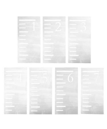 SUPVOX Growth Chart Stencil Child Height Chart Height Measuring Ruler Template 7pcs 7 Feet