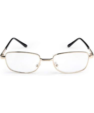 Buy Aiweijia Oval Reading Glasses for Men & Women - Vintage Round Metal Frame Rimless Design 1.5x Magnification - Buy Online on GoSupps.com