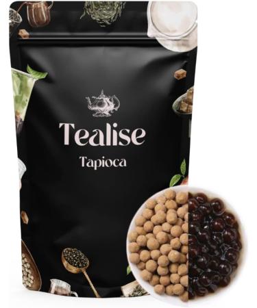 Tealise Instant Bubble Tea Peach Gift Box with Black Tapioca Straw kit Bubble Tea kit 6-servings - Buy Online on GoSupps.com