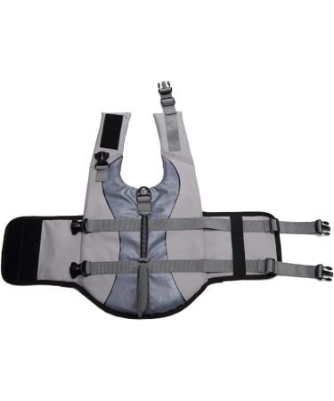 Omem Life Jacket for Dogs - XL Gray Puppy Swim Safety | Ideal for Pools Surfing & Boating - Buy Online on GoSupps.com