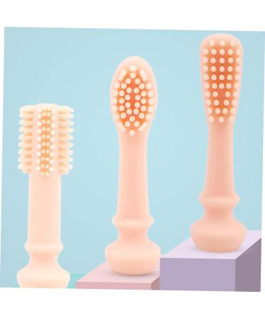 Minkissy Infant Silicone Toothbrush - 1 Pack Pink Oral Care Brush for Children - Buy Online on GoSupps.com