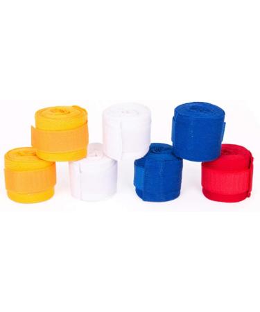 INOOMP 2 Pairs Fitness Kickboxing Wraps & Bags | Cotton Hand Wraps for Boxing & Muay Thai - Optimal Support - Buy Online on GoSupps.com
