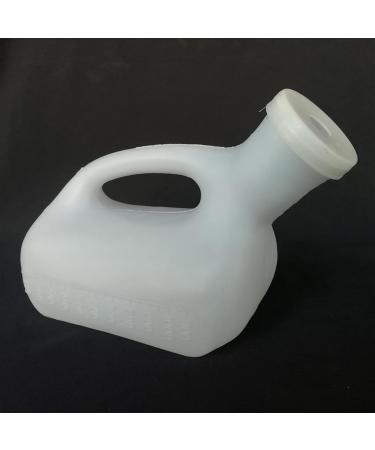 1100mL Thick Plastic Urinals Large Capacity Portable Urine Cup with Easy Grip Handle for Camping Car Travel Traffic Jam and Queuing - Buy Online on GoSupps.com
