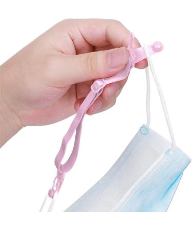 Adjustable Pink Mask Hooks | Non-Slip Ear Cord & Wall Chain Accessories | Rose Unity Size - Buy Online on GoSupps.com