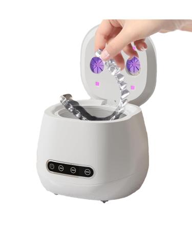 Ultrasonic Retainer Cleaner 52KHz Denture Aligner with 200ml Capacity UVC + UVA 3 Modes
