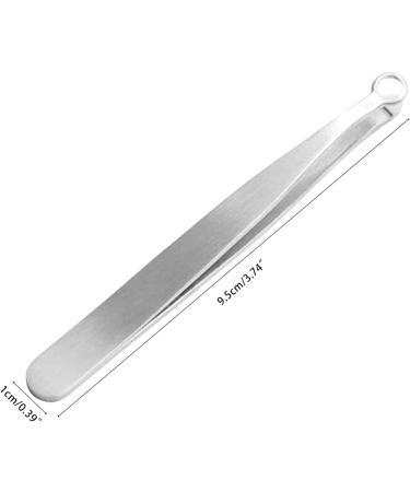 UNbit Nose Hair Trimmer Universal Nose Hair Trimming Tweezers Stainless Steel Round Tip Eyebrow Clippers Hair Removal Grooming Scissor Unisex Tweezers Trimmer - Buy Online on GoSupps.com