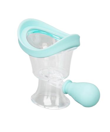 Silicon Eye Wash Cup Air Pressure-Driven Tool for Refreshing Eye Cleanse Counteracts Screen Fatigue and Makeup Leftovers(Blue)