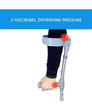 ATHUAHLR Forearm Crutches Adjustable Underarm Crutches Aluminum Forearm Crutches for Adults and Teenagers Adjustable Lightweight Handles Comfortable Grips 2 Pieces Practical Lightweight Arm Crutch - Buy Online on GoSupps.com