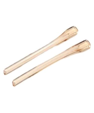 Glassen end tips replacement glasses tape glasses accessories 2 pairs of beige transparent glasses Final tips Temple Support socks pieces for thin metal glasses legs