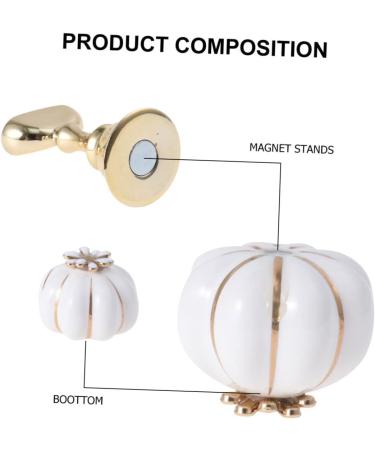 FOMIYES Nail art practice holder nail tips stand holders nail art practice stand Nail Holders Acrylic Base nail tip Display Stand fake Nail Display acrylic nail white Pearlescent makeup 5.4x3.5cm White - Buy Online on GoSupps.com