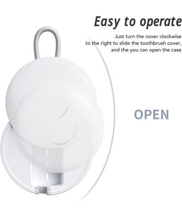 RWUDV UV Sanitizer Toothbrush Case Mini Toothbrush Cleaning Case Intelligent USB Charging Hanging Toothbrush UV Cleaning Box for Trvel(White) - Buy Online on GoSupps.com