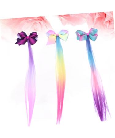 FRCOLOR Kids bow hair s hair s for kids Gradient hairpins Periwig hair s color wigs girl hair s girls' hair s headdress for girls toddler ribbon issue card top Ribbon - Buy Online on GoSupps.com