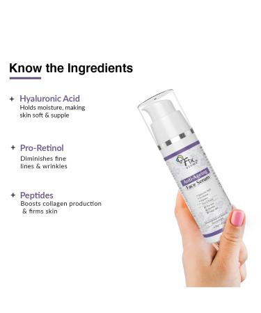 Fixderma Hyaluronic Acid Serum - Anti-Aging Pro Retinol Serum for Fine Lines & Wrinkles | Unisex Face Serum for All Skin Types - 30g - Buy Online on GoSupps.com
