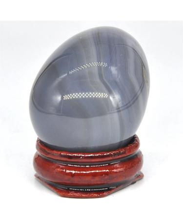 30x40mm Grey Agate Oval Natural Crystal Suitable for Home Raw Stones and Minerals Home Goods - Buy Online on GoSupps.com