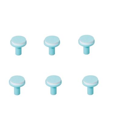 Baby Nail Trimmer Replacement Pads - Jaybva 6PCS Grinding Heads Polish Disc for Standard Electric Nail File Clippers and Cutter Kit Blue Pads for Children 6 Months Up
