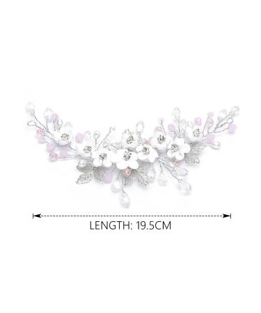 Vatocu Flower Bridal Hair Vine - Crystal Leaf Hair Accessories & Headpiece for Women - Buy Online on GoSupps.com
